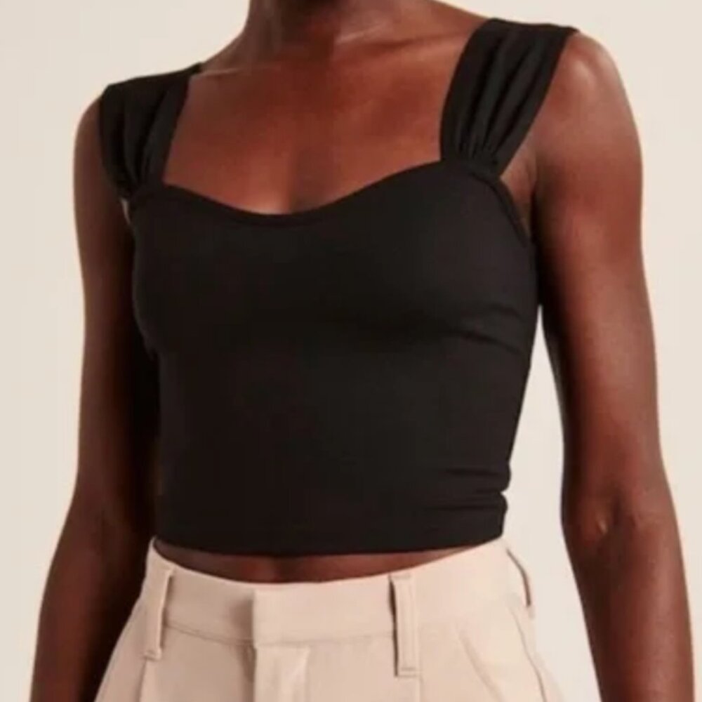 Abercrombie Seamless Fabric Sweetheart Top
